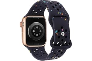 TOWONSHY Oryginalna sportowa bransoletka z recyklingu z recyklingu, kompatybilna z Apple Watch 38 mm, 40 mm, 41 mm, 42 mm, 44 mm, 45 mm, 49 mm, miękki pasek oddychający do iWatch serii SE, 9, 8, 7, 6, 5, 4, 3,