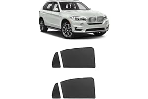 TUNEZ® Pare-Soleil magnétique pour fenêtre latérale de Voiture (Compatible avec BMW X5, F15 année 2014-2018)