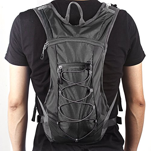 Trinkrucksack Hydrationspack mit 2L Trinkblase für Joggen, Wandern, Radfahren, Camping und Bergsteigen - 5