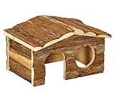 Kleintierhaus aus naturbelassenem Holz für Kaninchen Meerschweinchen etc.