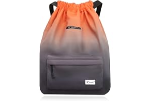 Risefit Waterproof Swimming Bags Drawstring Gym Bags PE Bags String Backpacks for Adults, Kids