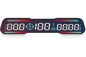 AMHVMU gps speedometer car G19 Heads up display car, GPS speedometer display of travel speed, distance traveled, time, HUD digital speedometer car mph, suitable for all cars