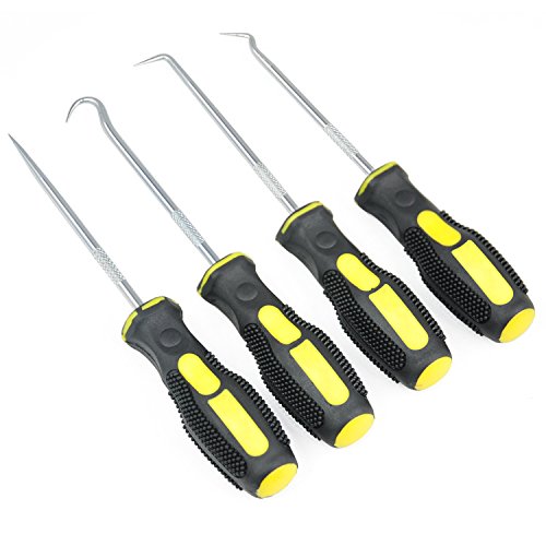 TRIXES 4-teiliges Set mit Haken und Pickel für Detailarbeiten, Schmutzentfernung, Ziehen, Kennzeichnung - 4