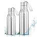 Produktbild Thermosflasche, OMORC Doppelwandig Trinkflasche Edelstahl Wasserflasche Vakuum Isolierflasche Sportflasche, Perfekte für das Fitness, Yoga, Camping, Auto oder Unterwegs BPA frei 500ml & 750ml