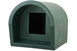 The Original Mr Snugs KatDen® Outdoor Cat Kennel/Shelter - Dark Green (Various Options) - Kennel Only