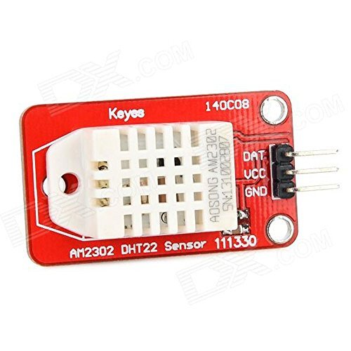 Keyes módulo de temperatura/sensor de humedad DHT22 FR4 para Arduino - rojo + blanco