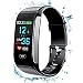 Produktbild KTYX Smart Armband Herzfrequenz Blutdruck EKG-Überwachung Wasserdicht Sport Schritt Apple Andrews Universelle Multifunktionale Männer Und Frauen Smartwatch (Farbe : SCHWARZ)