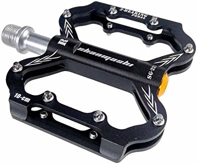 SHIBIKE Bike Pedals,9/16 Alloy Bearing Ultra-thin Pedals High Performance Non-Slip Bike Pedals For Road BMX MTB Fixie Bikes