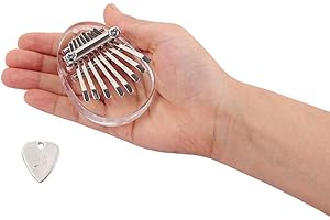 Alnicov 8 Key Kalimba Thumb Piano,Mini Transparent Acrylic Finger Piano Musical Instrument Suitable for Beginners Kids Adult Professional