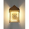 StarLaser Acrylic Temple with Light for Pooja Room Small Temple Wall Hanging Home Decoration (6x10 inch), White, Religious
