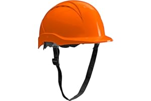 ACE Patera Casque de Chantier - Casque de Sécurité - Casque de Protection avec Fermeture Rotative - Orange