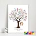 Produktbild Asenart Personalisierbare Baby-Party Taufe Geburtstag Party Dekoration Gästebuch Alternative Leinwand Bild Bild Junge Mädchen, White Dress Girl, 40X60cm Painting only