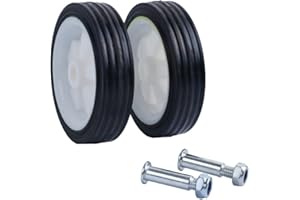 AIDNTBEO Air Compressor Accessories Caster Wheels 5-6In Shock Absorption Non-Slip Silent,2pcs 5Inch Wheel