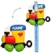 Produktbild Zahnbürstenhalter -  Eisenbahn / Zug  - incl. Name - mit Saugnapf - für die Zahnbürste - Halter / Halterung - Badezimmer Bad - für Kinder Baby & Erwachsene ..