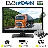 LDD167 ✓ Fernbedienung inkl. Batterien ✓ ext. Netzteil ✓ Autoadapterkabel für 12Volt ✓Spannungswandler 24 Volt auf 12 Volt ✓ YUV-Adapter ✓ AV-Adapter ✓ Standfuß inkl. Schrauben ✓ Bedienungsanleitung ✓