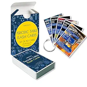 Improove Periodic Table of Elements Flash Cards Educational Science for Kids; STEAM Learning; Return Gift; Excellent STEM Gift; Non tearable, Waterproof