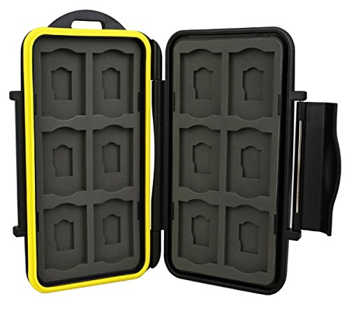 Flashwoife Turtle MC-SDMSD24 New Version, wasserdichte Speicherkarten Schutzbox für 12 Stück SDHC und 12 Stück MicroSD Cards Case - 3