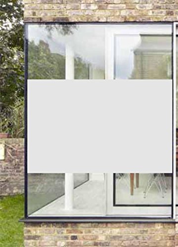INDIGOS UG -Glasdekor / Fensterfolie / Dekorationsfolie satin – Viereck zum großflächigen Abkleben – 100×80 cm - 2