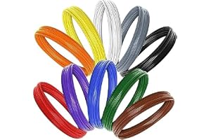 WOL 3D 10 in 1 PLA 3D Pen Filament Refil Pack – 1.75 mm, 10×5 m Filament – Premium 3D Pen Refill – ±0.03 mm Tolerance, 180–210 °C – Vibrant Colours & Portable Box.