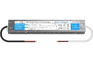 YOODI Alimentatore 24V 200W 8,3A Trasformatore Senza Sfarfallio IP67 Impermeabile Driver LED AC 220V a DC 24V Tensione Costante Adattatore per Strisce Luci Lampada LED Indoor ed Outdoor