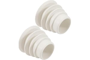 RECITEM Lot de 2 cônes de tuyau pour nettoyeur de piscine - Adaptateur conique - Manchon de skimmer - Convient pour tous les nettoyeurs de sol - Compatible avec W70263 W63900, K121110