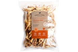 MAMOI Hermann & Glück Pattes de Poule Premium Naturel 1/2kg | Dentiment de Poules pour Chien | Viande Séchée Sans Céréales | Snacks et Collations 0% de Céréales