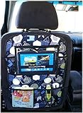 Multi - Pocket Car Back Seat Organizer Tablet PC IPad Cover Protector Travel Storage (Model 1) [007]