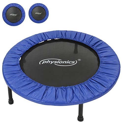 Physionics Robustes Mini-Trampolin mit verschiedenen Durchmessern für drinnen und draußen mit rutschhemmenden Füßen