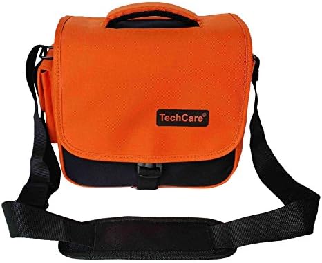 TechCare DSLRRC-102 ''Ultra Light'' Camera Case Bag for Canon/Nikon/Sony/Pentax/Olympus DSLR, Orange