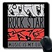Produktbild Luancrop Mousepads für Computer Graphic Rock Star Musik Gitarrent-stück Sportkonzert Erholung Vintage Drums Roll Band Festival rutschfeste, längliche Gaming-Mausunterlage