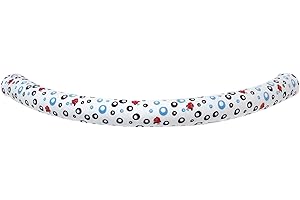 BABYDOME Funda protectora para la barra apoyabrazos del carrito - manillar: diseño exclusivo, seguridad y confort para tu bebé. Fabricación artesanal en España. Motivo: pececitos