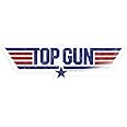Spreadshirt Top Gun Logo Sticker Aufkleber, 10 x 10 cm, Transparent ...