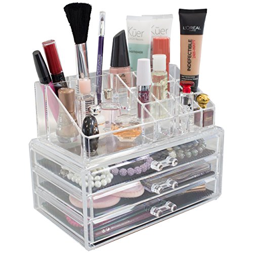 Solly`s® MIRYAM Aufbewahrungsbox für Make Up und Schmuck | Kosmetik Organizer aus Acryl | Schmuckkästchen | Schubladenbox Schminke - 3