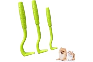 IZyufan 3 Größen Zeckenhaken Set, Zeckenentfernung In Sekunden, Zeckenzange Zeckenentferner für Hund, Katze & Pferd, und Mensch, Perfekt für Jedes Zeckennotfallset(Grün)