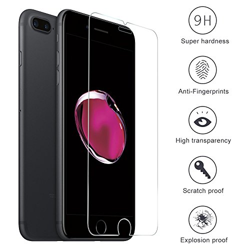 [3-Pack] Iphone/7Â Plus/6Â Plus 6S Plus, Tempered Glass Screen Protector onsonÂ® Tempered Glass Screen Protector Film Ultra Tough (0,33Â mm HD High Transparent) for Iphone/7Â Plus/6Â Plus 6S Plus