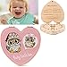 Produktbild wuayi Kids Zahndose Organizer Baby sparen Milch Zähne Aufbewahrungsbox aus Holz Souvenir Box