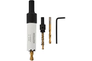 Mollom (16mm | 5/8") HSS M42 con 8% de cobalto,Sierra de Corona Bi-Metal con 2 Brocas Piloto y Arbor para Corte Suave en PVC,Pladur,Madera,Plástico,Yeso,Goma