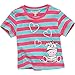 Animal Crazy Girls Cute Zebra Striped Short Sleeved T-Shirt - Pink - 6/12 Months