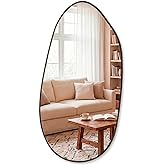 Marctani Irregular Mirror – Modern Wall Mirror for Bathroom or Living Room – Minimalist Style Hallway Mirror – Elegant Decora