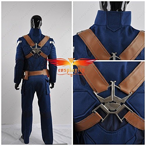Captain America 2 The Winter Soldier Steve Rogers Cosplay Costume (Male L)