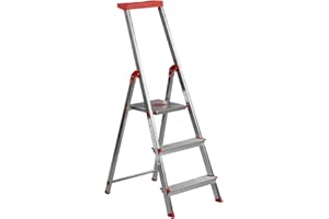Escalera Aluminio Rolser BRICO 3 Peldaños. Certificada según Norma Europea EN-131 para Uso doméstico y Profesional.