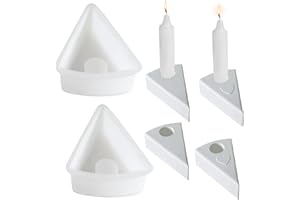 GZWY Silikonform Kerzenhalter, Gießform Beton Kerzenhalter, Silikonformen Gießformen Kerzenhalter, DIY Gießform Kerzen Kerzenformen zum Gießen für Stabkerzen,Teelichter und Heimdekoration (A+B)