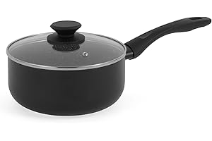 Progress Marble Ceramic - Casseruola Antiaderente - Alluminio Ø 16 cm Pentola Con Coperchio, Rivestimento In Ceramica Marmorizzata, Manico Ergonomico, adatto per tutti i fornelli da cucina