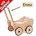 Produktbild Pinolino Puppenwagen Trixi MIT Gravur (z.B. Namen) - inkl. Bettzeug 'rosa Herzchen' und hochwertiger Namensgravur