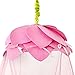 Princess Bed Canopy – Fairy Tale Childrens Bed Canopy With Pink Petals- Quick and Easy To Hang Girls Bedroom Accessories - Perfect Gift for Girls, Daughters and Granddaughters