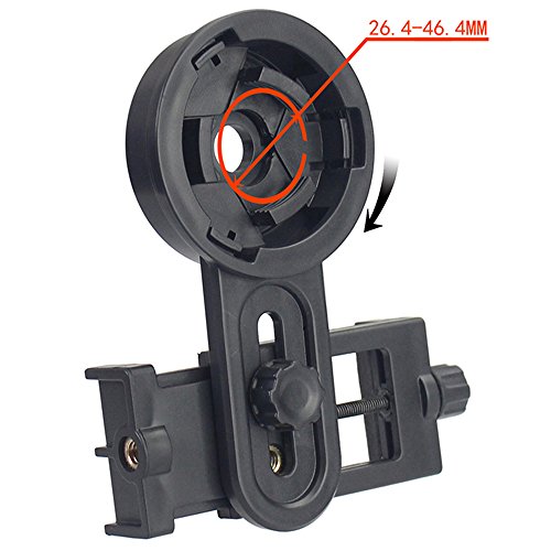 Universal Smartphone Adapterï¼ŒfÃ¼r Iphone Sony Samsungï¼Œkompatibel mit binokularen monokularen Teleskop,Fernglas,Spektiv, Nachtsich,passen Okulardurchmesser 25 bis 45 mm