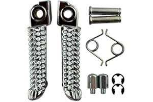 F Season Reposapiés delantero de aluminio para motocicleta