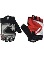 Santini 365 estudio micromalla universalgadgets hombres guantes, hombre, color Rojo - rosso, tamaño X-Large/2X-Large