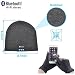 Produktbild Fone-Case BlackBerry Porsche Design P'9983 (Dark Grey) Wireless Bluetooth Beanie-Hut mit Stereo-Kopfhörer-Headset-Lautsprecher Hands-Free Eingebaute und Touchscreen-Handschuhe mit 3 Fingern Silber beschichtete Nylon Faser-Spitzen