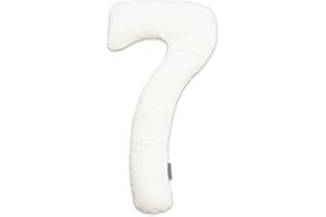 Theraline my7 Seitenschläferkissen mit Bezug, waschbar 60°C, Stillkissen & Lagerungskissen ergonomisch mit integriertem Kopfkissen, Kissen für Seitenschläfer mit wattiertem Bezug für mehr Komfort